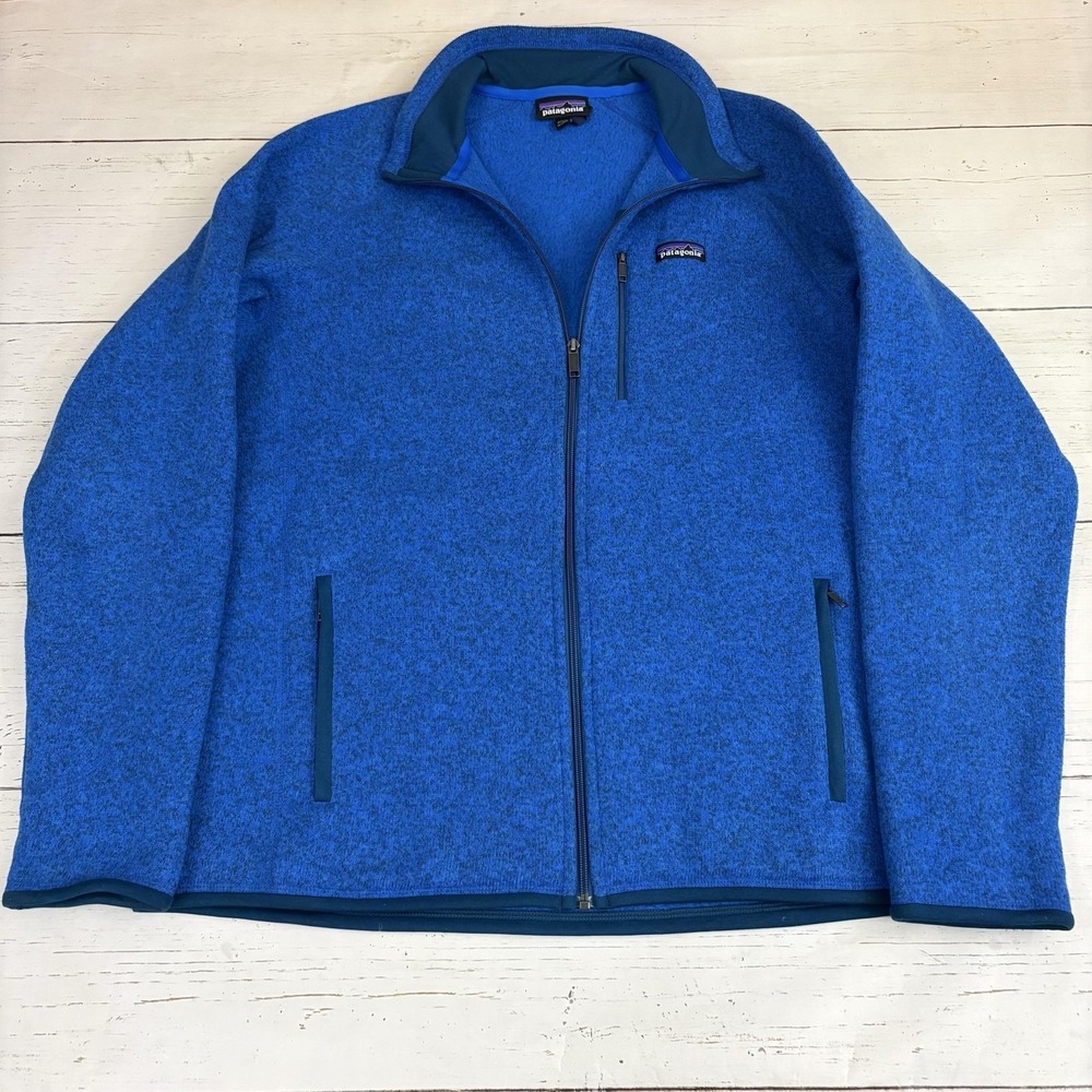 Patagonia Better Sweater Jacket Mens XL Blue Full Zip Fleece Outdoor Hiking